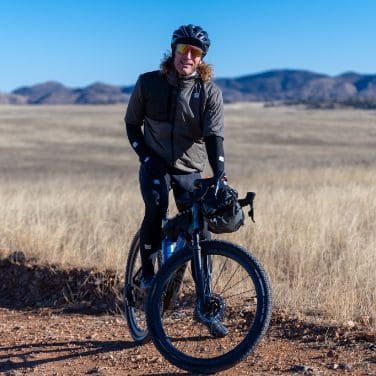 gravel cyclist