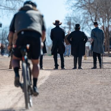 gravel cyclist