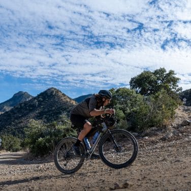 gravel cyclist