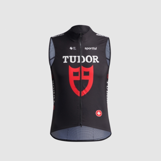 Gilet Uomo Ciclismo Antivento Smanicato – Maglia Team Windstopper, Taglie M A 5XL
