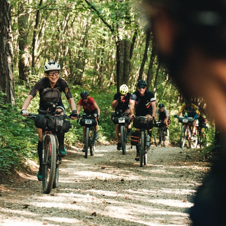 friends on gravel bike