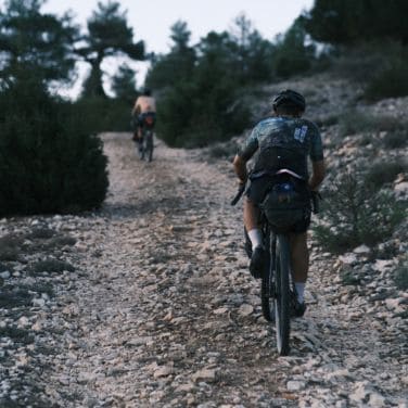 off-road cyclists