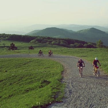 off road bikepacking during the Carso Trail