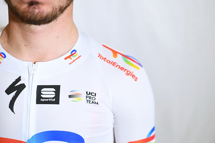 2023 Total Energies Jersey.  Official Pro Cycling Jerseys