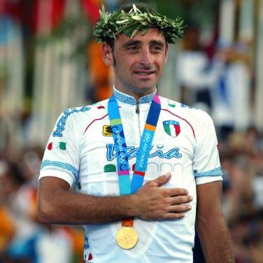 paolo bettini wins the olympics