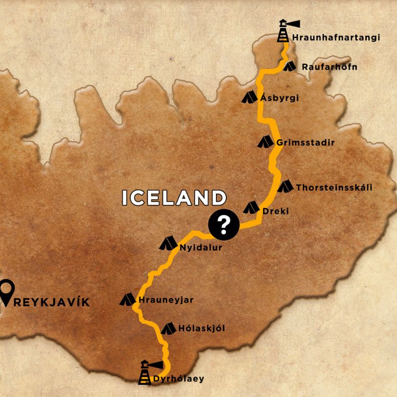 ICELAND THE ROUTE